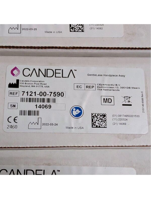 Candela GentleLase Plus Handpiece Assembly No Fiber Factory NEW 7121-00-7590 (14069sn)