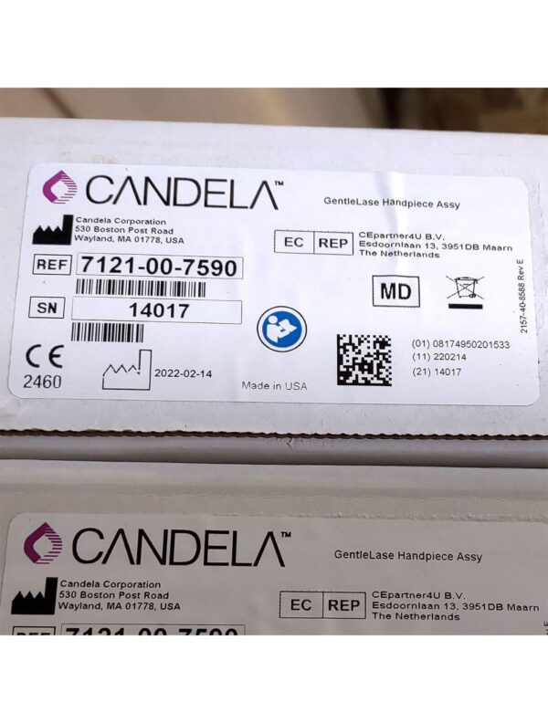 Candela GentleLase Plus Handpiece Assembly No Fiber Factory NEW 7121-00-7590 (14017sn)