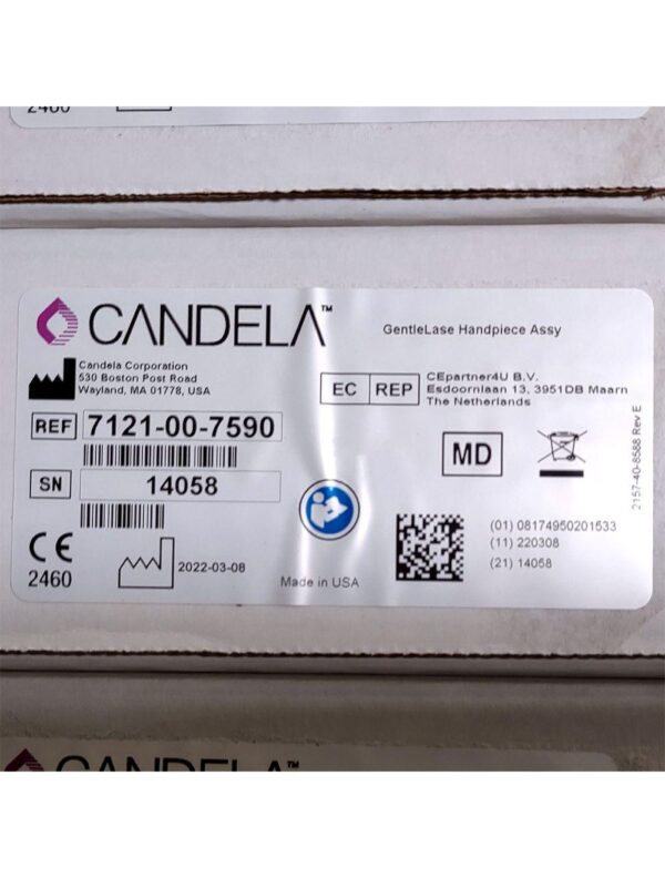 Candela GentleLase Plus Handpiece Assembly No Fiber Factory NEW 7121-00-7590 (14058sn)