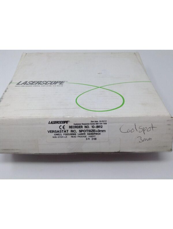 Laserscope VersaStat 3mm Focusing Handpiece Laser Coolspot 10-8612 Optic
