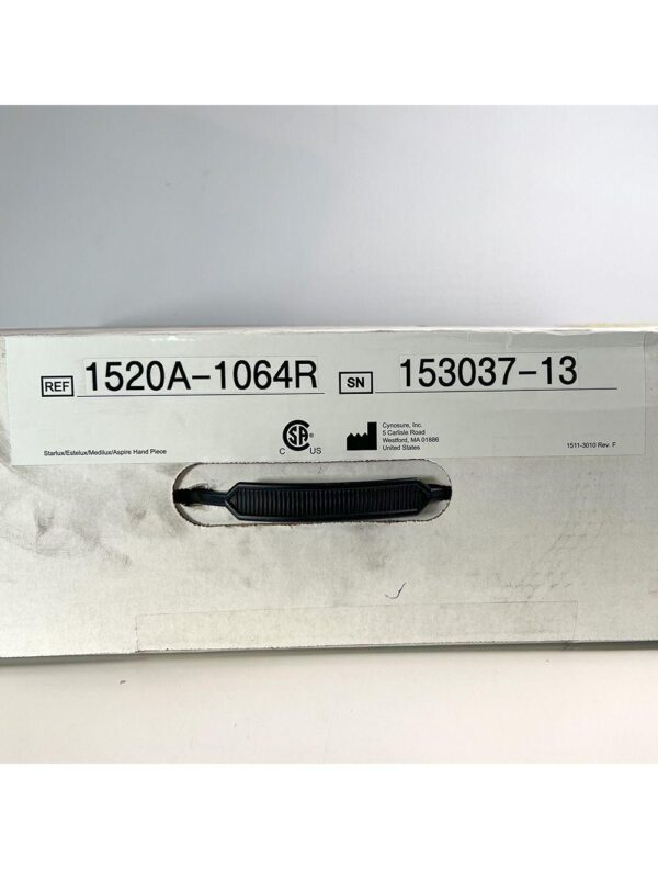 Palomar StarLux 300/500 Lux1064 Handpiece Cynosure Factory Refurbished 153037-13 (0 Shots)