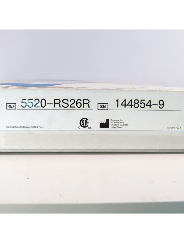 Palomar StarLux LuxRs 500 Handpiece Cynosure Factory Refurbished 144854-9 (0 Shots)