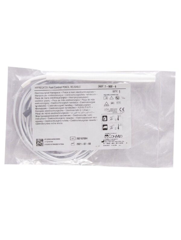 ConMed Hyfrecator 2000 Pencil Foot-Control Handpiece (Autoclavable/Reusable) 10ft - 7-900-6