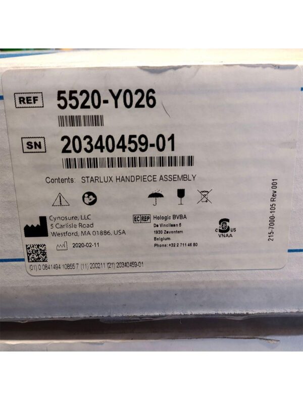 Palomar StarLux LuxY 500 Handpiece Cynosure Factory Refurbished (0 Shots) 20340459-01