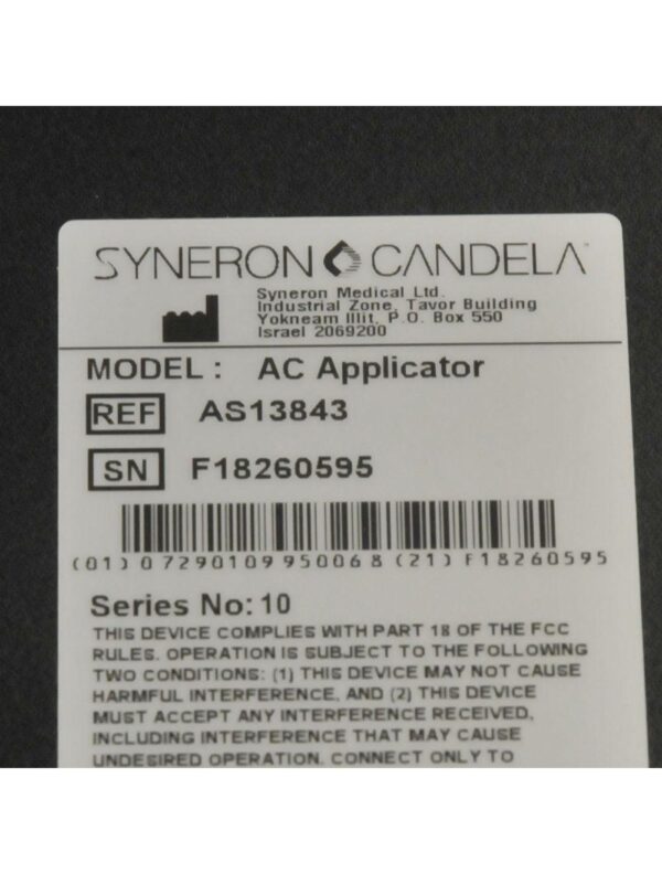 Syneron Candela elos AC Applicator IPL Laser Acne Skin Treatment New Handpiece