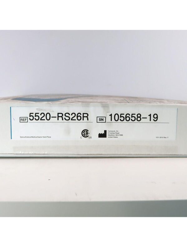 Palomar StarLux LuxRs 500 Handpiece Cynosure Factory Refurbished 105658-19 (0 Shots)