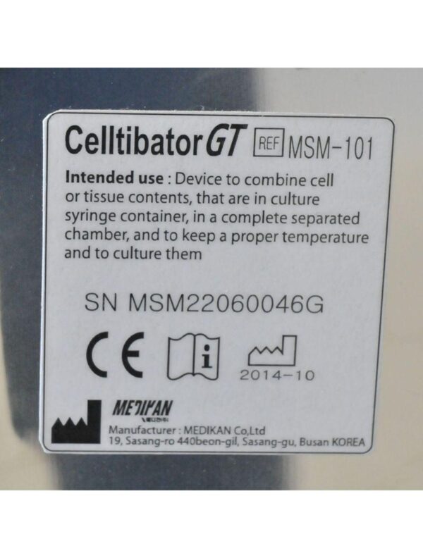 Medikan Celltibator GT Adipose Tissue Speciman Container Cell Incubator MSM-101