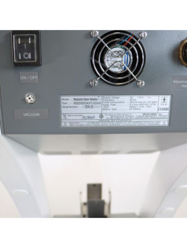 2011 NeoGraft Medicamat Automated Hair Restoration Punch Hair Matic Workstation