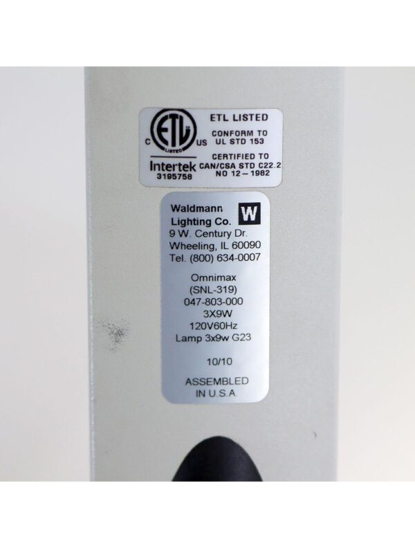 Waldmann Lighting Omnimax Rolling Magnifier Light Articulating Lamp SNL-319 3x9W