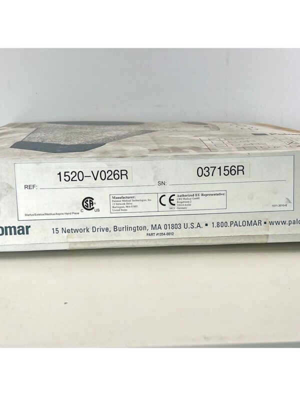 Palomar StarLux 300 / 500 LuxV Handpiece Cynosure Factory Refurbished 037156R (0 Shots)
