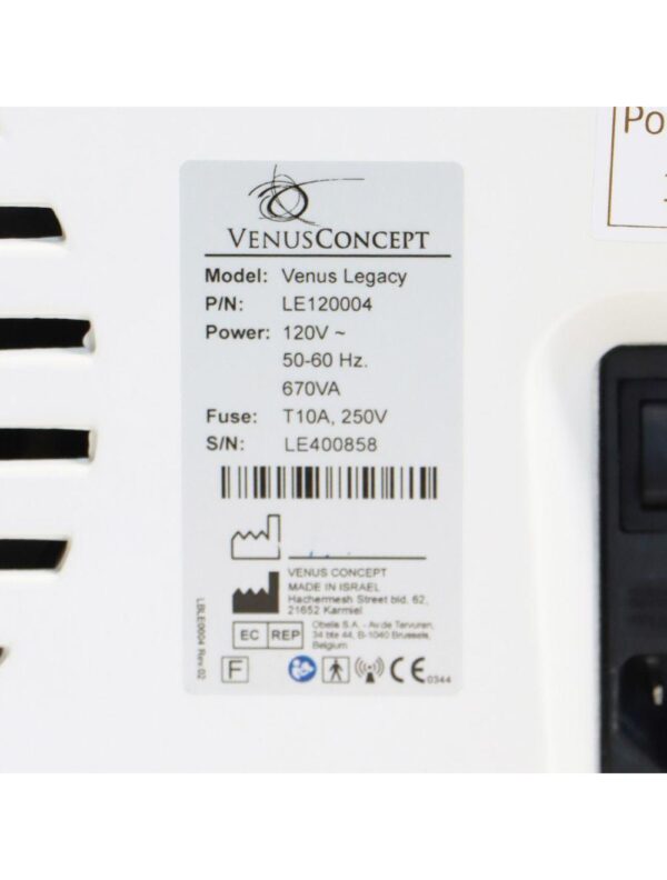 Venus Concept Venus Legacy Radio Frequency RF Cellulite Wrinkle Reduction