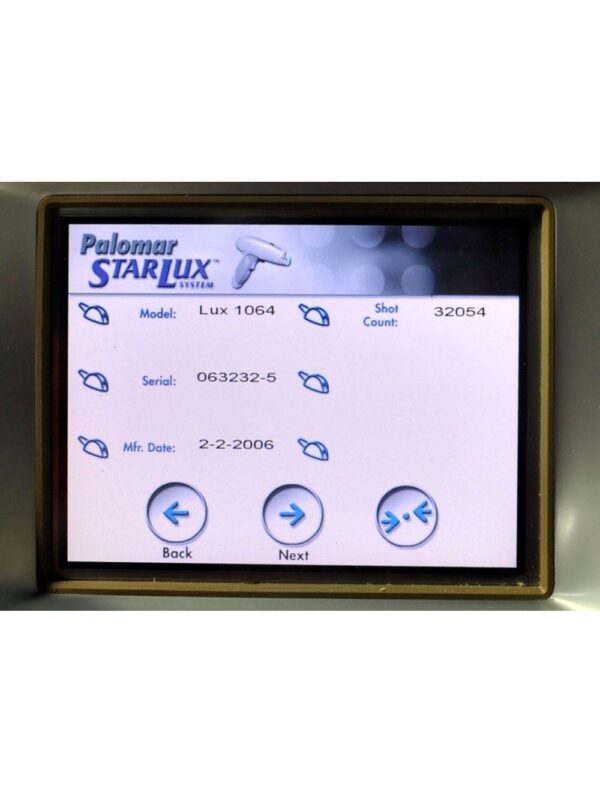 2006 Palomar Lux1064 Nd:Yag Laser HandPiece Lux 1064 StarLux 300 500 Hand Piece