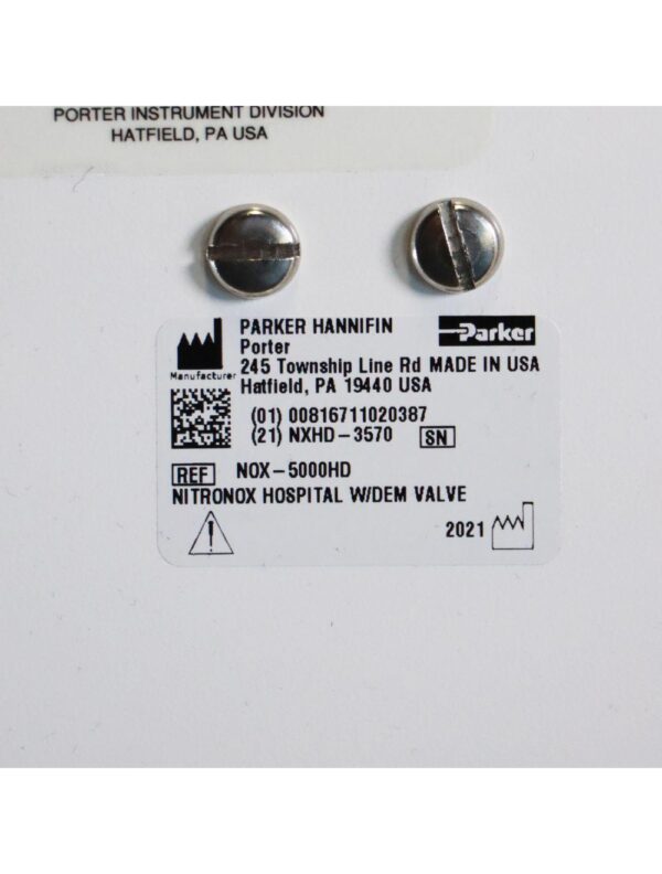 2021 Parker Hannifin Porter NitroNox NOX-5000HD Nitrous Oxide Mixture Rolling Stand