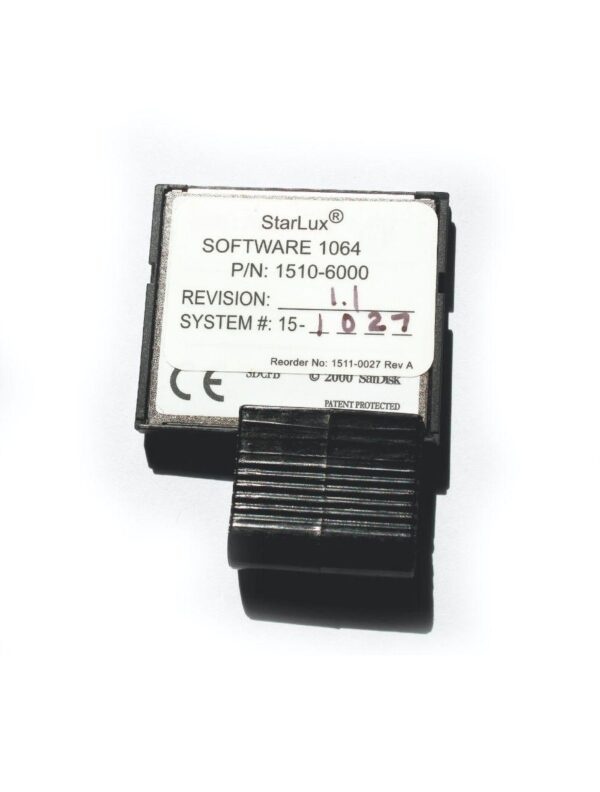 Palomar Starlux Software 1064 Handpiece Software Card Version 1.1 P/N: 1520-6000