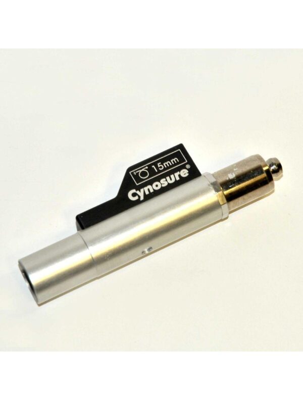 20240926024000-66f4c980786fa.jpg Cynosure Elite+ PLUS Laser 15mm Handpiece Assembly Cartridge Hand Piece Clean