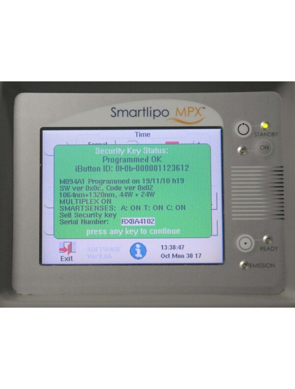 2008 Cynosure SmartLipo MPX 24 Watt Nd:Yag Laser System 1064nm 1320nm Facial Leg