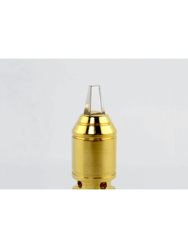 Lumenis MultiSpot NdYAG 1064 Laser Handpiece Tip Crystal Tapered 4x2mm Gold