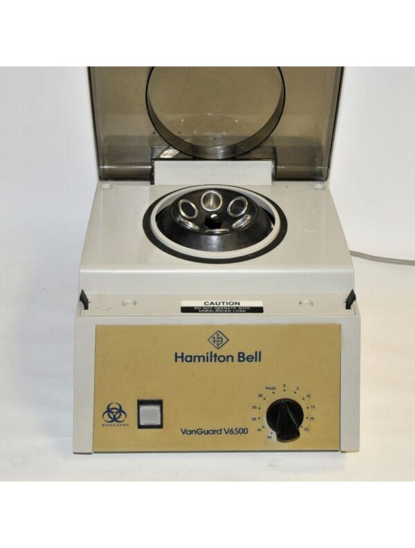20240926030442-66f4cf4ac1647.jpg Hamilton Bell Van Guard V6500 Centrifuge Model 6000 6 Slot Rotor Van Guard Timer
