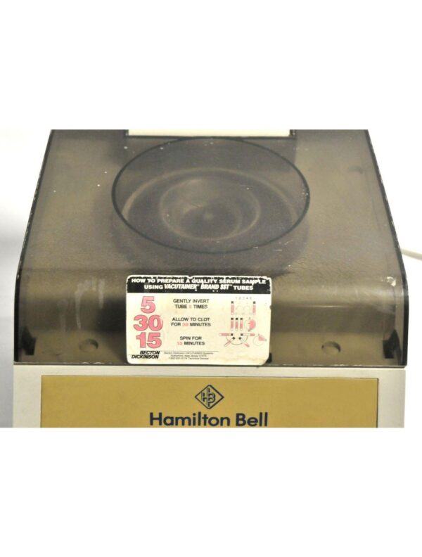 20240926030604-66f4cf9cbec9d.jpg Hamilton Bell Van Guard V6500 Centrifuge Model 6000 6 Slot Rotor Van Guard Timer