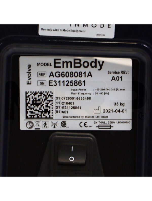 2021 InMode Evolve X Transform Body Transformation System AG608081A
