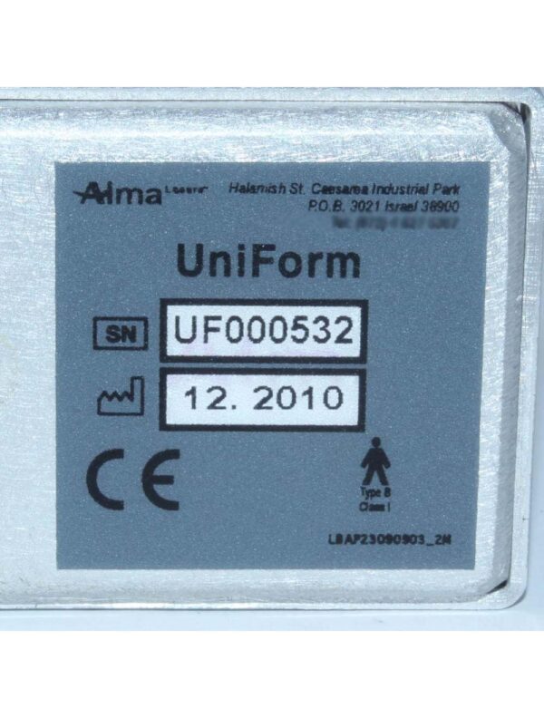 2010 Alma Accent XL Uni Form UniForm RF Body Contouring Massage Head Handpiece