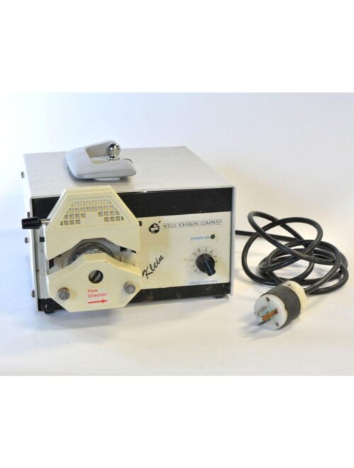 Wells Johnson Klein Peristaltic Anesthesia Infiltration Pump Single Head Console