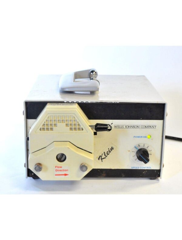 Wells Johnson Klein Peristaltic Anesthesia Infiltration Pump Single Head Console