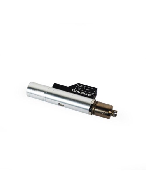 20240926050109-66f4ea9590a23.jpg Cynosure MPX Laser 5mm Handpiece Assembly Cartridge Silver 595 Pulsed Dye PARTS