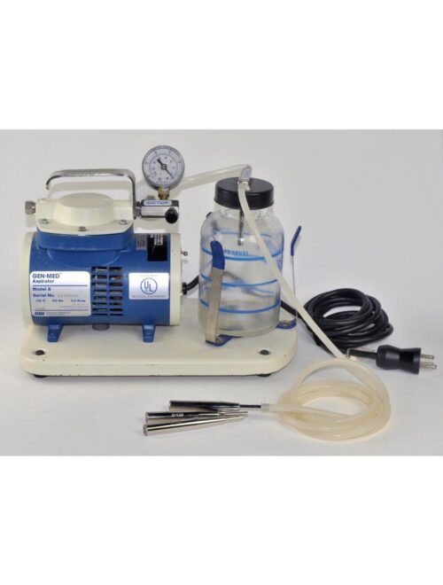 20240926054003-66f4f3b3f1306.jpg Gen-Med Aspirator Model A Portable Vacuum Suction Pump Collection w/3 Handpieces