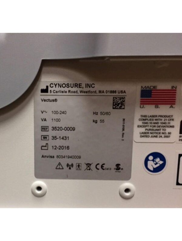 2016 Cynosure VECTUS Laser 810 Diode Hair Removal w/Skintel HR FACTORY WARRANTY!