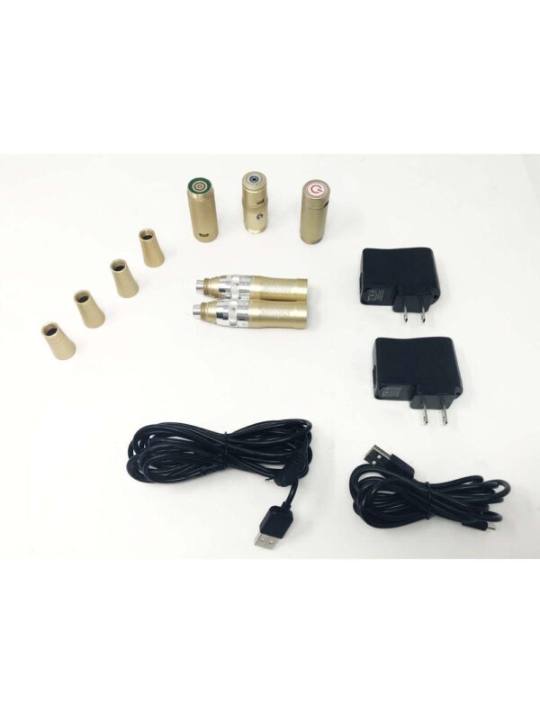 SkinStylus Autoclavable Microneedle Skin Renewal Collagen TWO 2 Pen Pro Kit GOLD