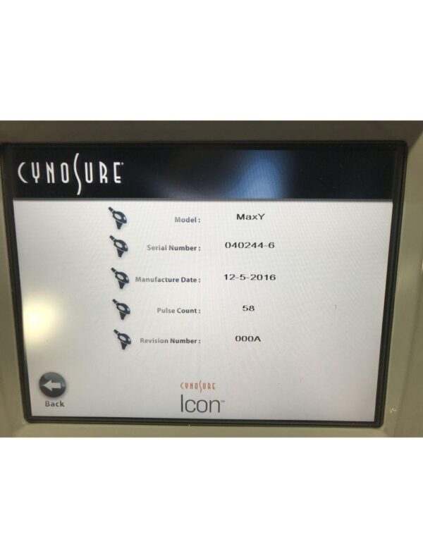 Palomar ICON Max Y Hair Removal Pigmented Lesion IPL Handpiece MaxY 58 PULSES