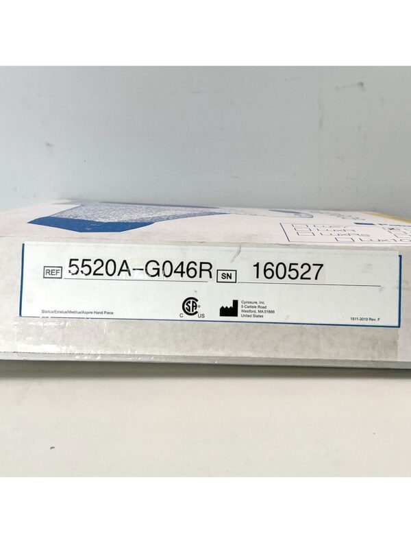 Palomar StarLux 500 MaxG Handpiece Cynosure Factory Refurbished 160527 (0 Shots)