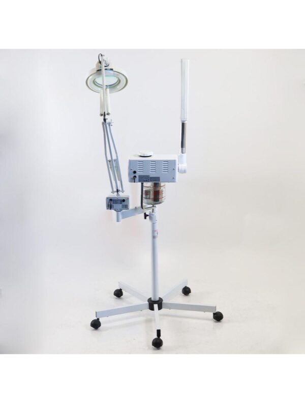 20240926061832-66f4fcb82b1da.jpg Facial Steamer Mobile 3 in 1 Beauty Instrument Rolling M-2005D Salon Spa 5x Lens
