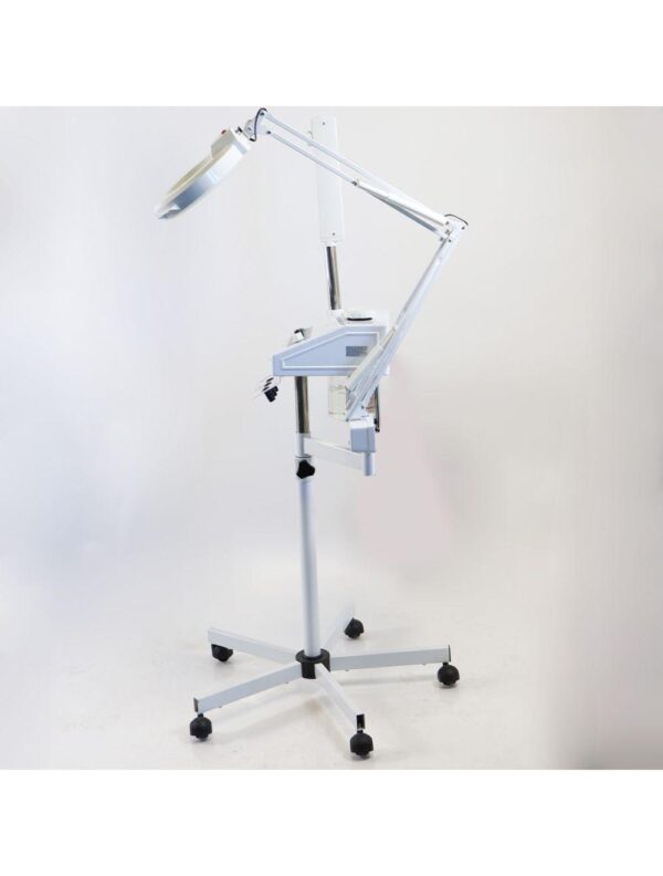 20240926061850-66f4fcca1244d.jpg Facial Steamer Mobile 3 in 1 Beauty Instrument Rolling M-2005D Salon Spa 5x Lens