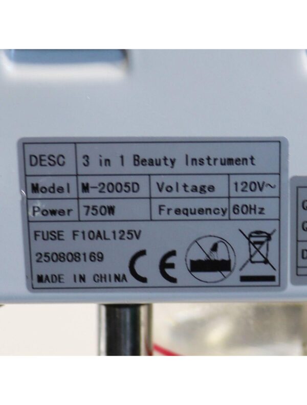 20240926061948-66f4fd04be186.jpg Facial Steamer Mobile 3 in 1 Beauty Instrument Rolling M-2005D Salon Spa 5x Lens