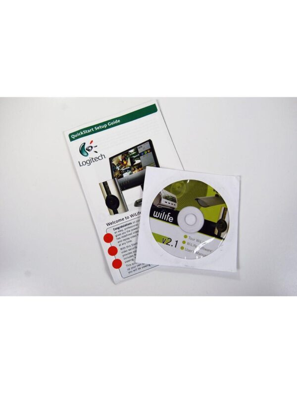 Logitech WiLife Indoor Adjustable Security 6 Camera System 110i & Laptop