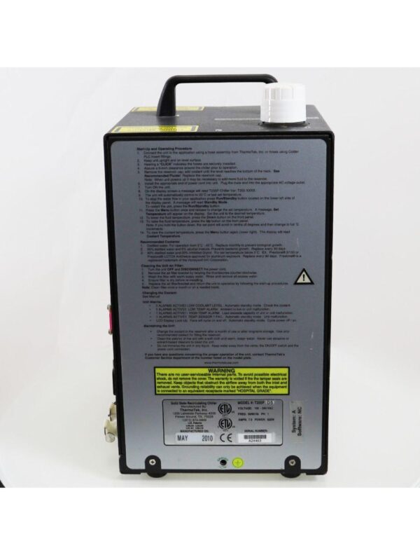 2010 Sciton ThermoTek Solid State Recirculating Coolant Chiller T255P Portable
