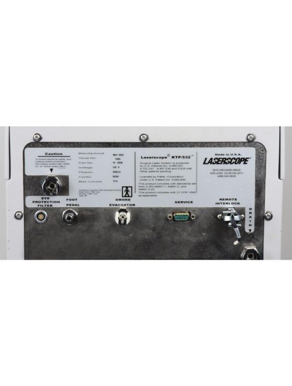 2002 Laserscope Aura i Nd:YAG Compact Laser KTP 532nm Vascular Lesion Acne Veins