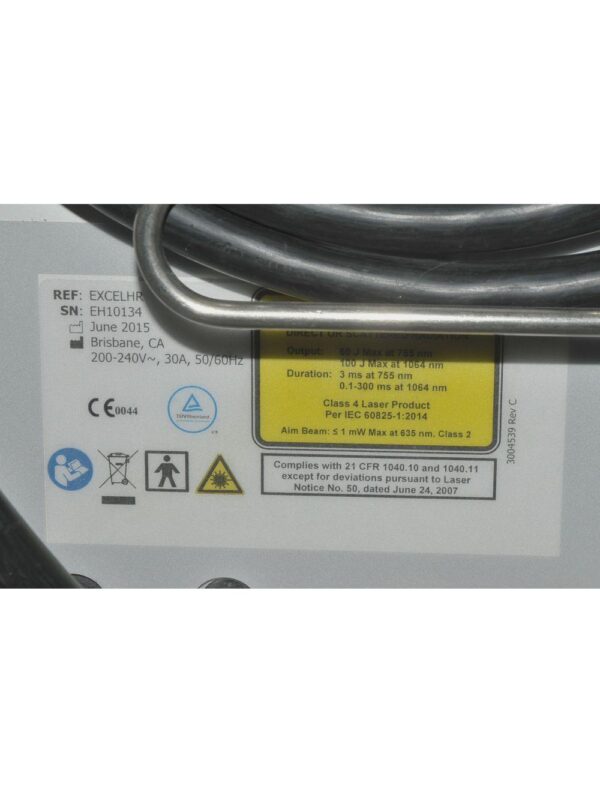 Cutera ExcelHR Laser Alexandrite Nd YAG 755 1064 Hair Removal Lesions Excel HR