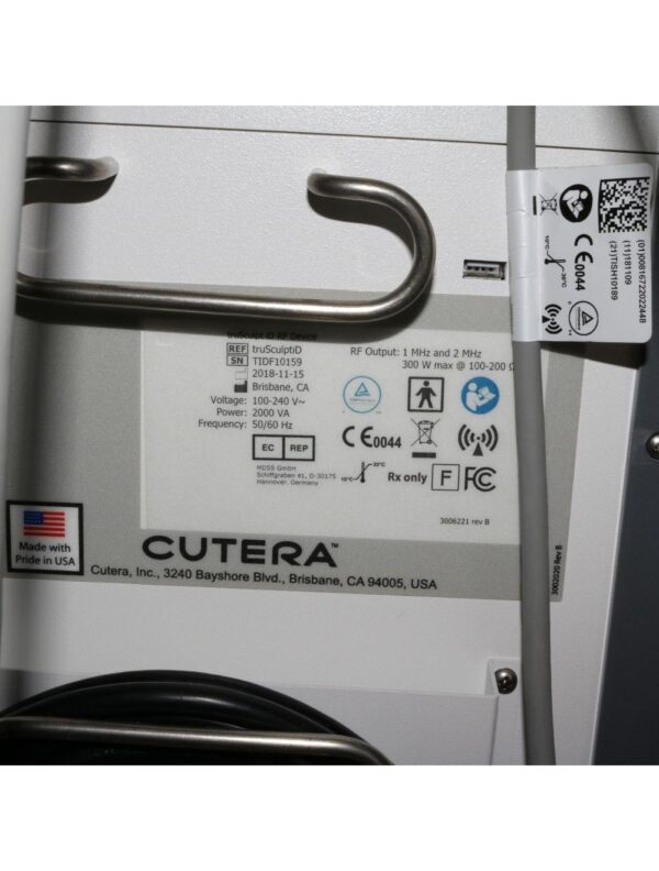 2018 Cutera truSculpt iD Radiofrequency Body Sculpting Contour RF True Sculpt