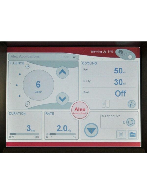2008 Candela GentleMax Laser GMax YAG Alex 755 1064 6-18mm HR Hair Removal Vein