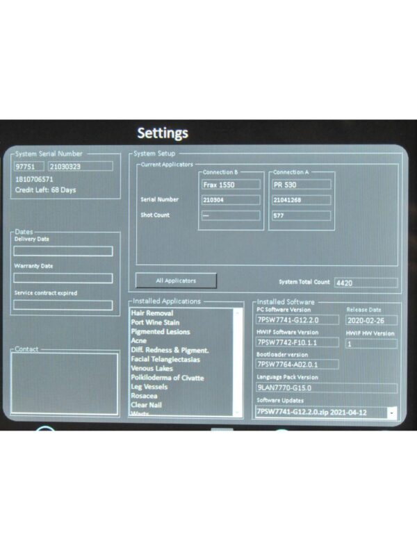 2021 Candela Nordlys Ellipse IPL Laser Vascular Lesion Photo Rejuvenation System