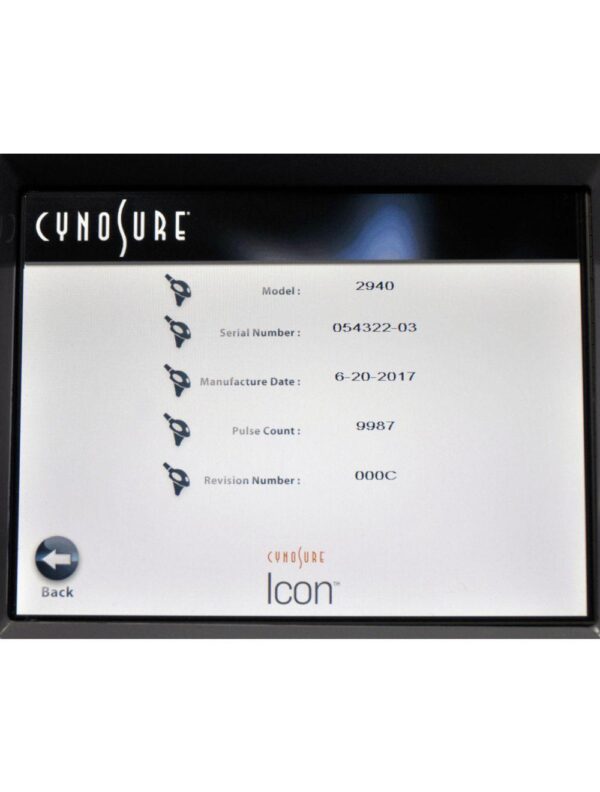 2019 Cynosure Palomar Icon Laser IPL w/ Max G 1540 2940 Skintel LOW SYSTEM SHOTS