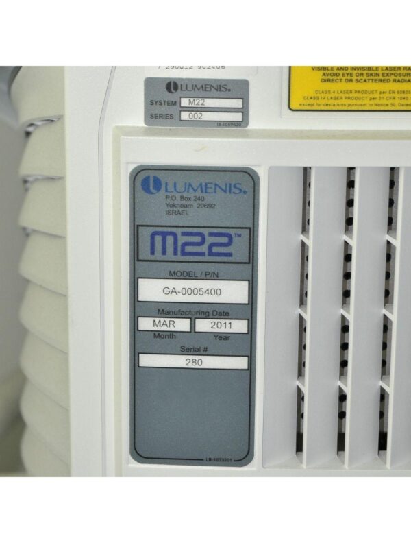 2011 Lumenis M22 IPL YAG Laser System Hair Removal Skin Rejuvenation Lesion Vein