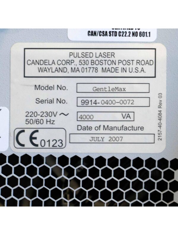 20240926075039-66f5124fef097.jpg Candela GentleMax Hair Removal Laser w/ 1.5-3 mm & 6-18mm Handpieces Gentle Max