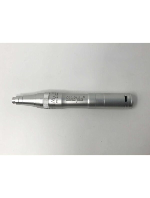 SkinStylus Microneedling Pen & Battery Set SILVER 4-Pin Contact Variable Speed