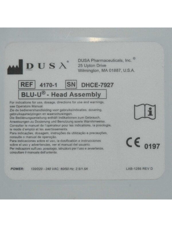 20240926082504-66f51a60f25e1.jpg DUSA Pharmaceuticals Blue Light Blu-U Photodynamic Light Therapy Acne Control