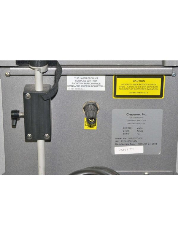 2004 Cynosure Apogee Elite Laser ELNL Hair Removal Lesion YAG 755 1064 nm System