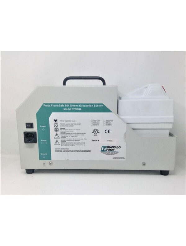 Buffalo Filter Porta PlumeSafe 604 Portable Smoke Evacuation System PPS604 120V